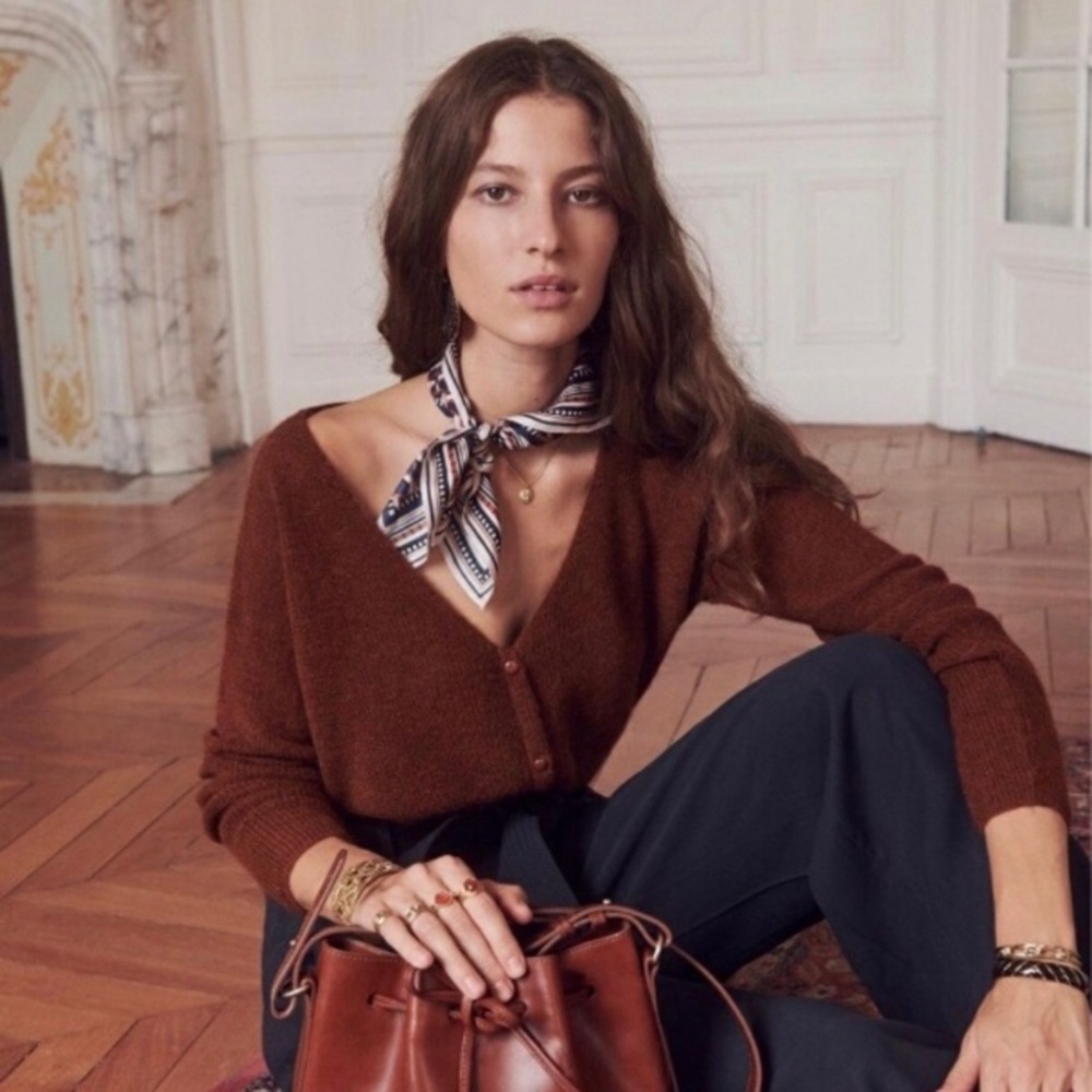Sezane Barry Jumper Sweater, Moka